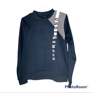 Under Armour Sweat Shirt Black/White Size M‎